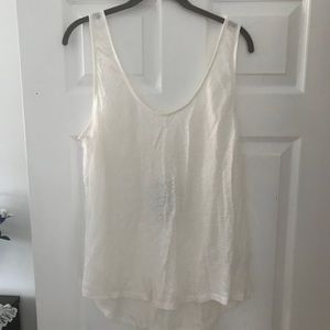 NWT loose fitting white tank